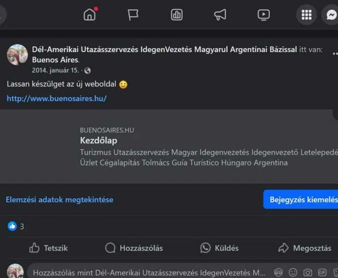 2014. januárjában megnyílik a hivatalos FaceBook oldalunk